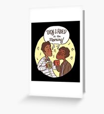 troy - in calisthenic videos. My zenith of hair a brown, Greeting Card