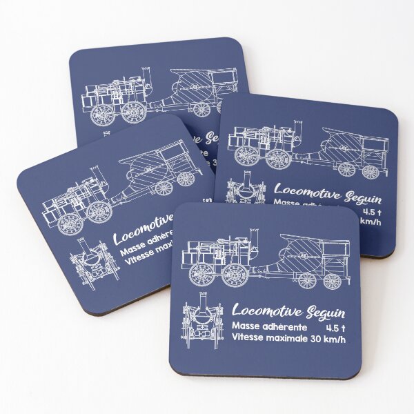 Item preview, Marc Seguin's Steam Locomotive Train Engine Blueprint Diagrams Gift designed and sold by Maljonic.