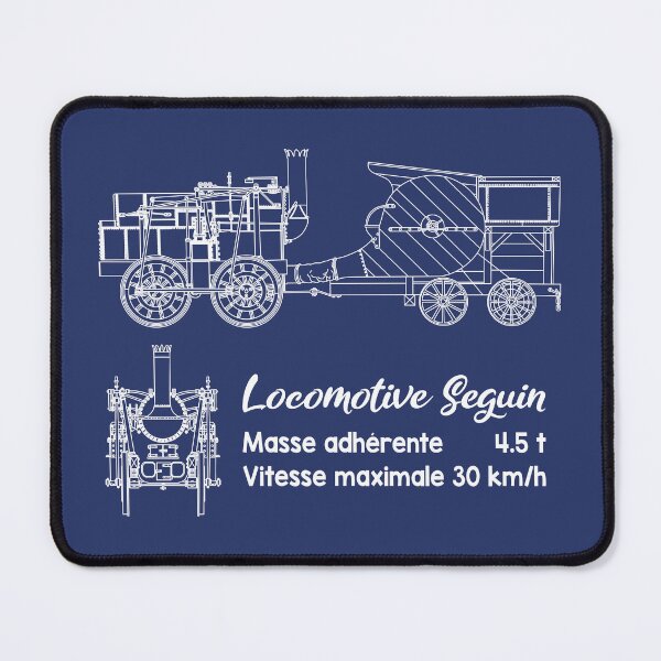Item preview, Marc Seguin's Steam Locomotive Train Engine Blueprint Diagrams Gift designed and sold by Maljonic.