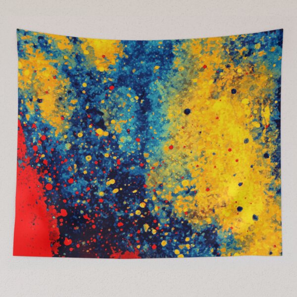 Artikelvorschau, Abstrakte Strand-Sommerferien-Farbe plätschern Kunst entworfen und verkauft von bexilla.