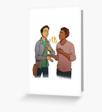 troy - He who so feeds on an entire corpus and still Greeting Card