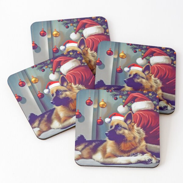 Item preview, CHRISTMAS DOGS: German shepherd special christmas edition designed and sold by Arthoughts.