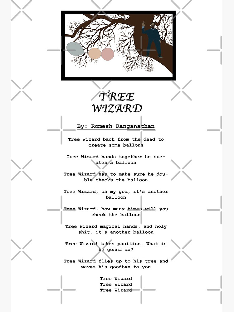 Taskmaster Tree Wizard Lyrics | Photographic Print