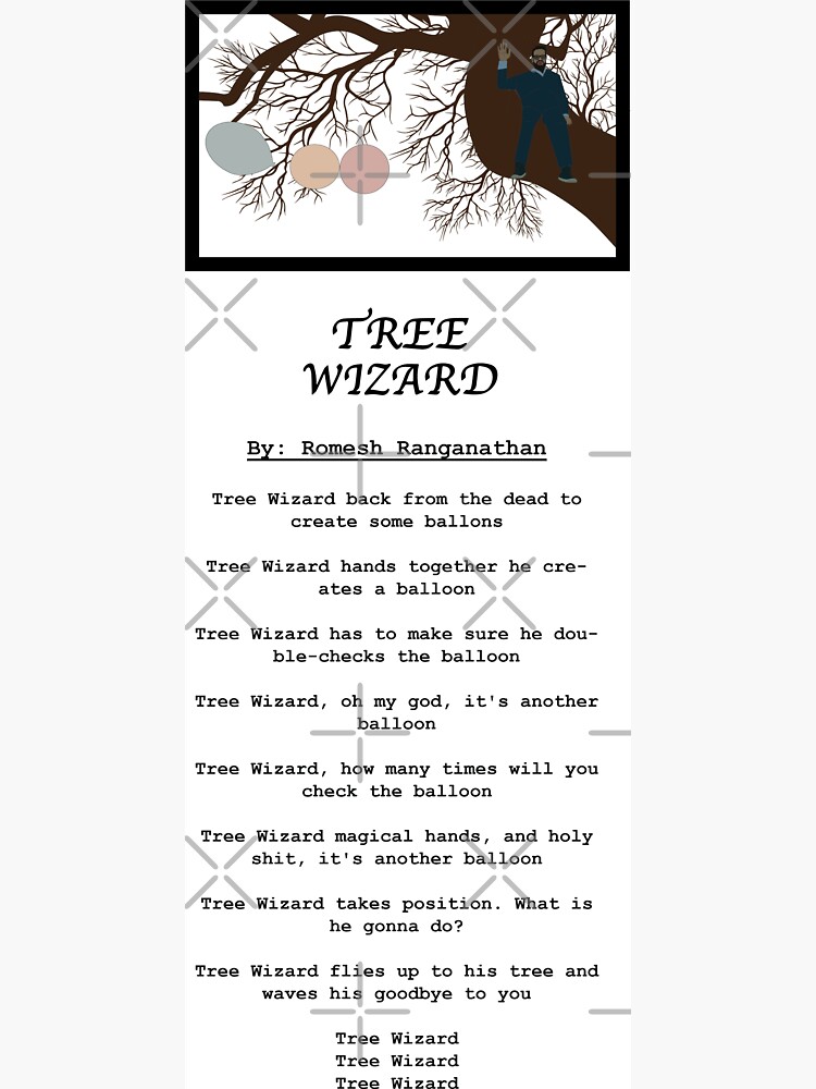 Tree Wizard Lyrics 2 | Sticker