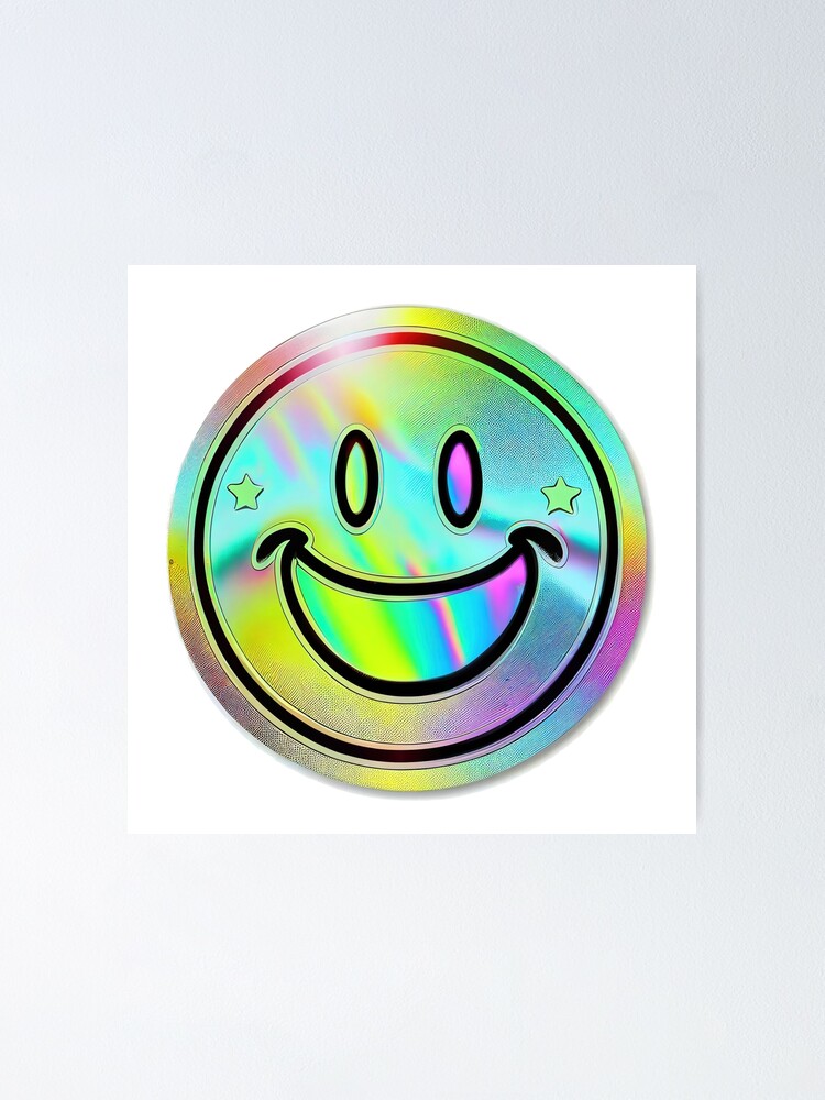 Psychedelic Smiley Face Poster for Sale by WaveTheory