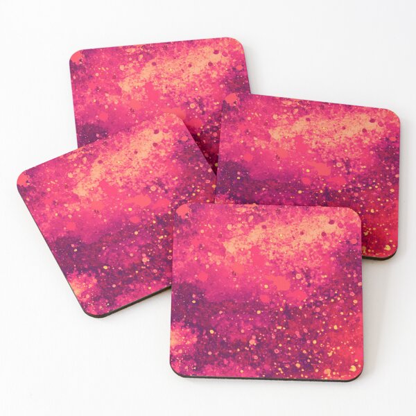 Item preview, Abstract Pink Lemonade Paint Splatter Art designed and sold by bexilla.