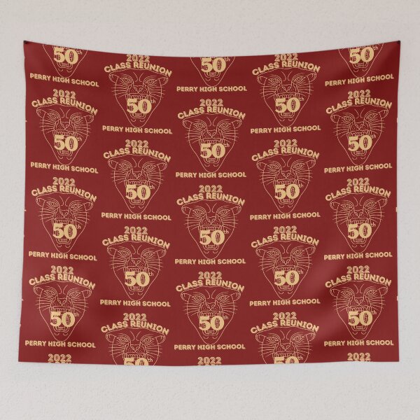 Item preview, 50th Anniversary for Perry High School Class of 1973 2nd edition dark fabrics designed and sold by tranquilbeach.