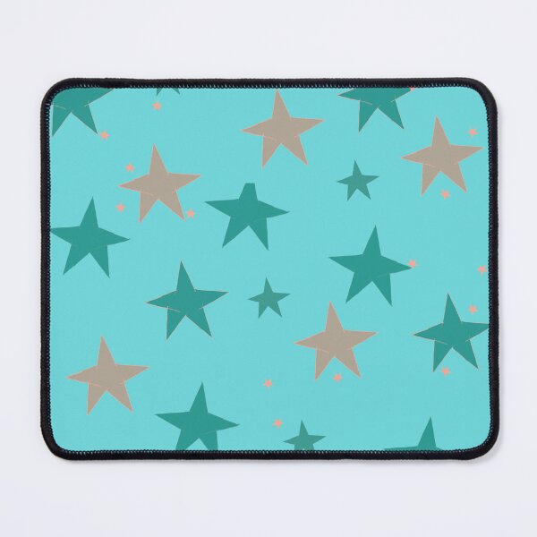 Item preview, 60s Style Blue Green Red Star Pattern - Christmas designed and sold by jolabrese.