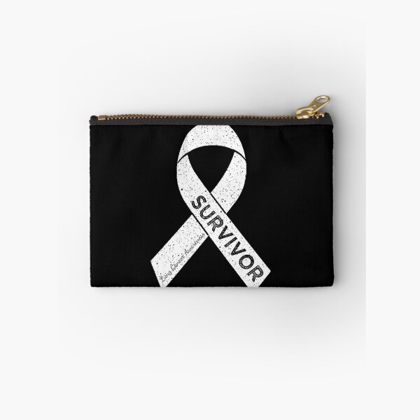 Item preview, Lung Cancer Awareness Survivor Wear White Ribbon Vintage designed and sold by cssdru.