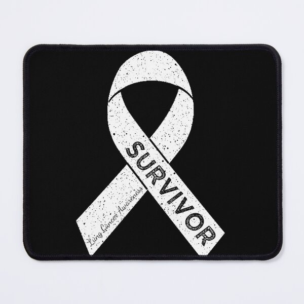 Item preview, Lung Cancer Awareness Survivor Wear White Ribbon Vintage designed and sold by cssdru.