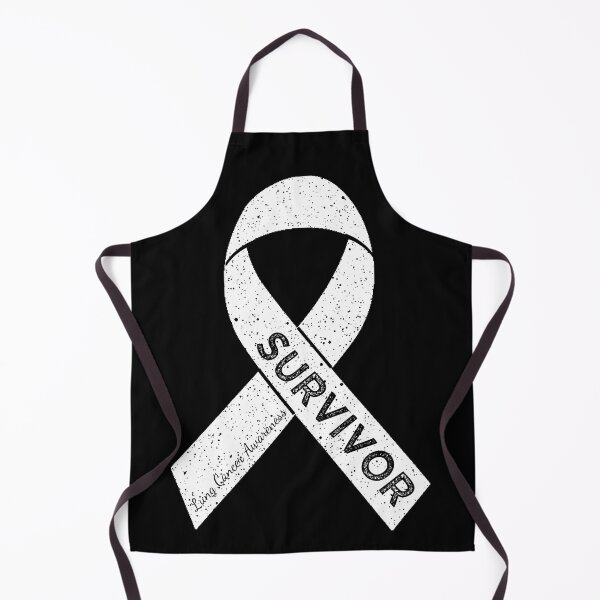 Item preview, Lung Cancer Awareness Survivor Wear White Ribbon Vintage designed and sold by cssdru.