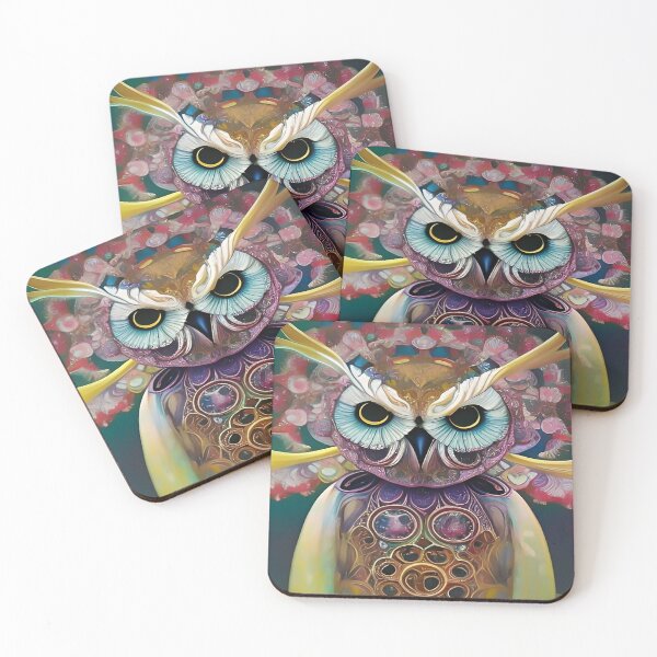 Item preview, Art Deco style Animal Art of a Magical Owl designed and sold by ZiolaRosa.
