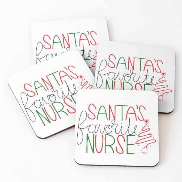Item preview, Santa's favorite nurse designed and sold by RandiMullins.