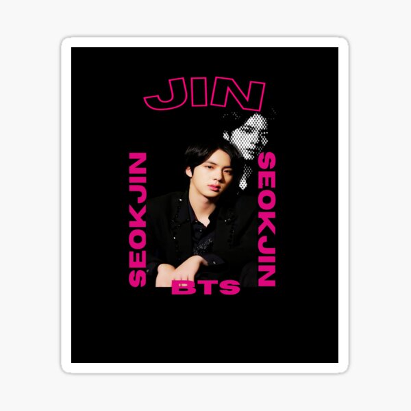 Artikel-Vorschau von BTS Seokjin (Jin) – Minimalistisches Dunkelrosa, designt und verkauft von niconics.