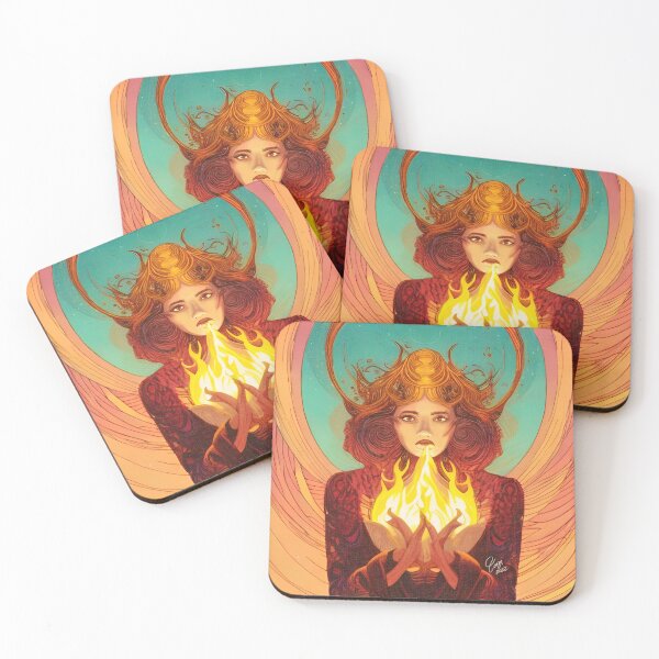 Item preview, The Fire goddess - Fire elemental designed and sold by MysticMetaArt.