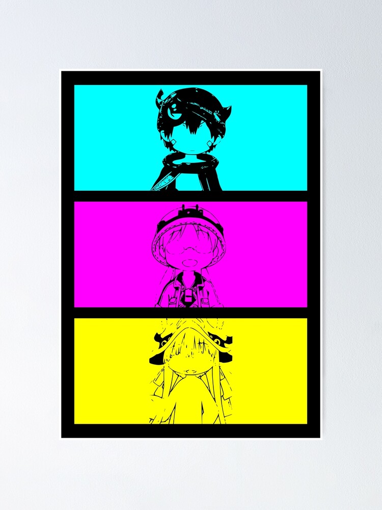 Riko Made in Abyss Season 3 Black and White Anime Characters Censored Eyes  Style D9 MIN13 Sticker for Sale by Animangapoi