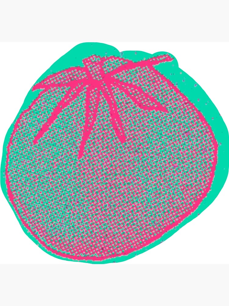 "Bleachers teal tomato " Poster for Sale by MoreAbundance Redbubble