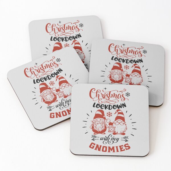 Item preview, Christmas lockdown with my Gnomies, Funny Merry Christmas Quote designed and sold by Sunnyhova.