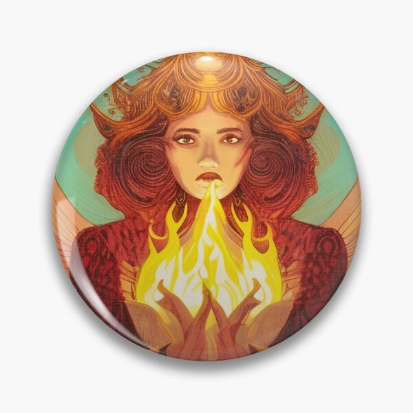 Item preview, The Fire goddess - Fire elemental designed and sold by MysticMetaArt.