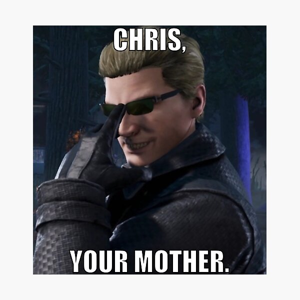 Item preview, albert wesker your mother meme designed and sold by finntrollhammer.