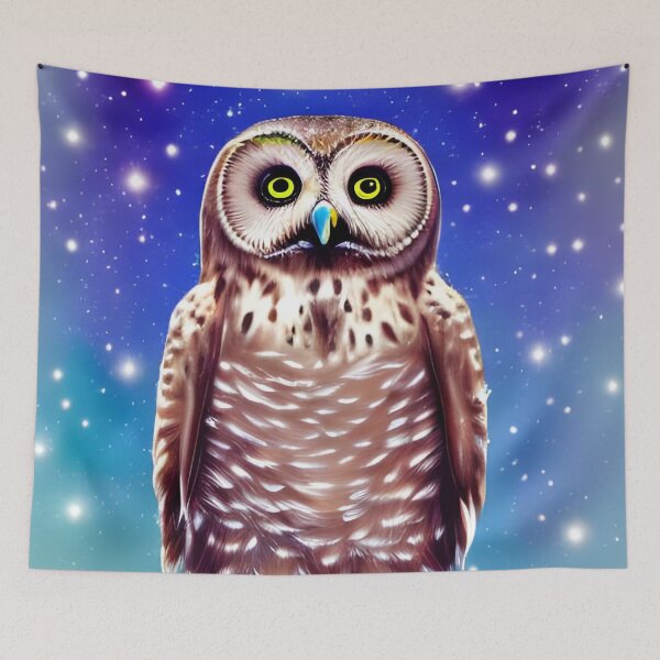 Item preview, Wet owl Artwork  designed and sold by The Love Quill.
