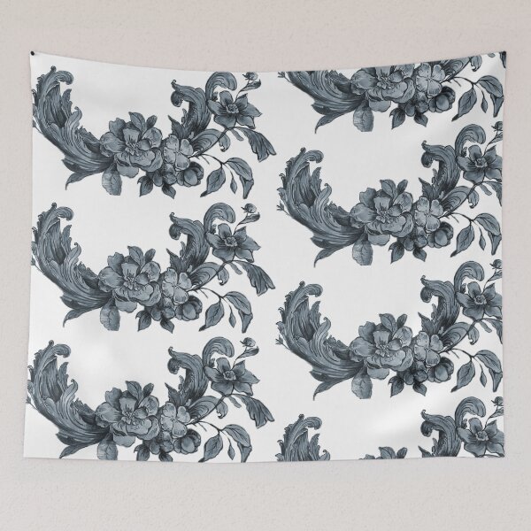 Item preview, French Blue Hand Painted Toile designed and sold by Violet Grant.