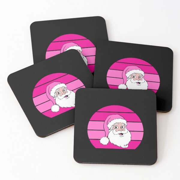 Item preview, PINK RETRO VINTAGE SANTA designed and sold by ZhacoysDesignz.