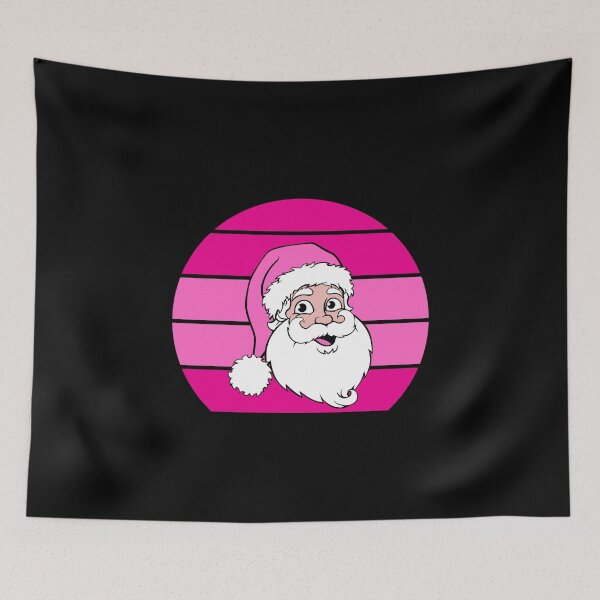 Item preview, PINK RETRO VINTAGE SANTA designed and sold by ZhacoysDesignz.