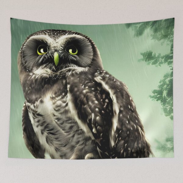 Item preview, Wet owl Artwork  designed and sold by The Love Quill.