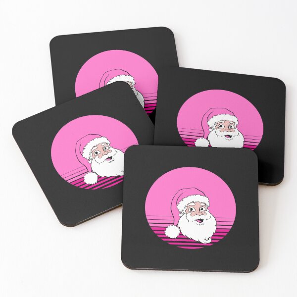 Item preview, PINK RETRO VINTAGE SANTA designed and sold by ZhacoysDesignz.