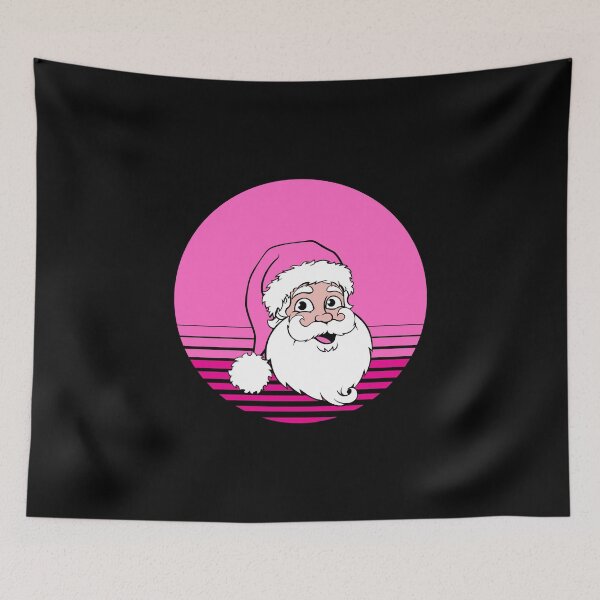 Item preview, PINK RETRO VINTAGE SANTA designed and sold by ZhacoysDesignz.