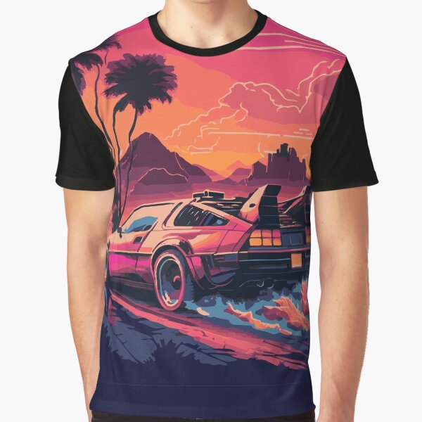 Item preview, Synthwave DeLorean designed and sold by RealityJockey.