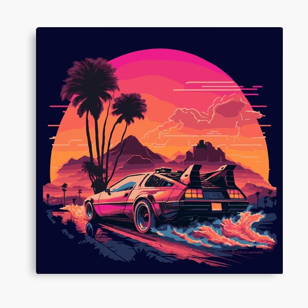 Item preview, Synthwave DeLorean designed and sold by RealityJockey.