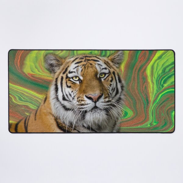 Item preview, Acrylic Pour Tiger designed and sold by Elisabeth Lucas.