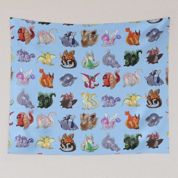 Item preview, Full Dragon Pattern (Blue vers.) designed and sold by The Indigo Dragon.