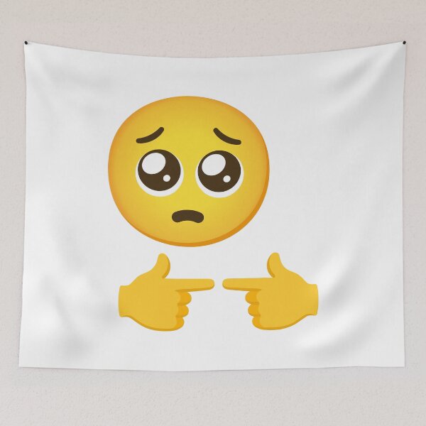 Item preview, Pleading Eyes Point Right Point Left Emoji designed and sold by ShirtsByFerg.