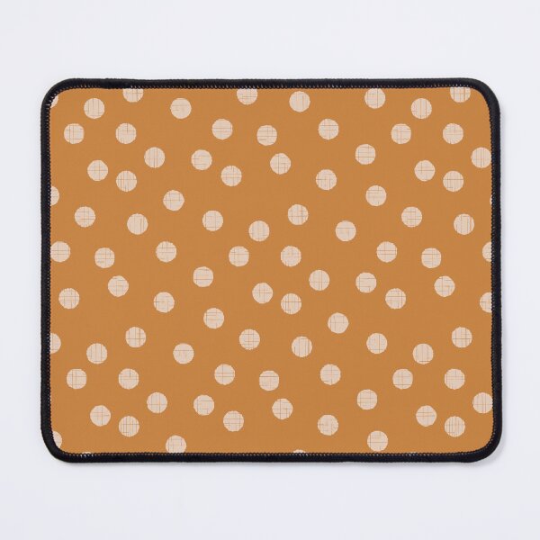Item preview, Organic textured random polka dots in mustard tones designed and sold by FrancesPoff.