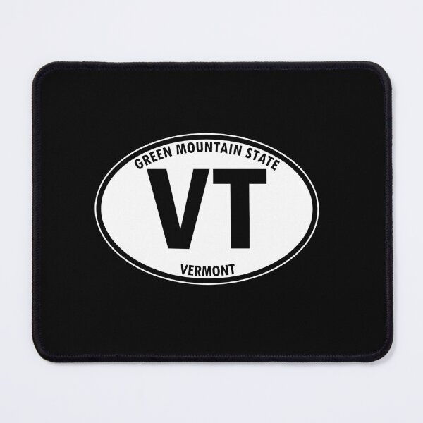 Item preview, Vermont - Greem Mountain State - State Abbreviation and Motto Oval Travel Bumper Sticker for your Car or Luggage. designed and sold by BBTravels.