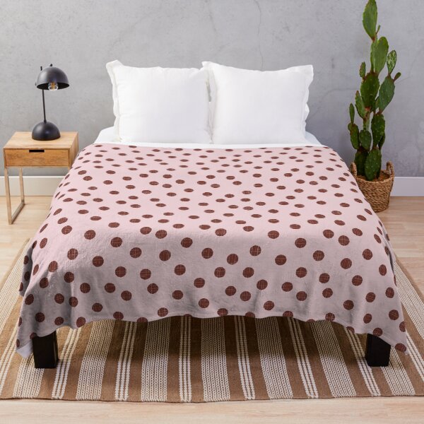 Item preview, Organic textured random pink and burgundy polka dots designed and sold by FrancesPoff.