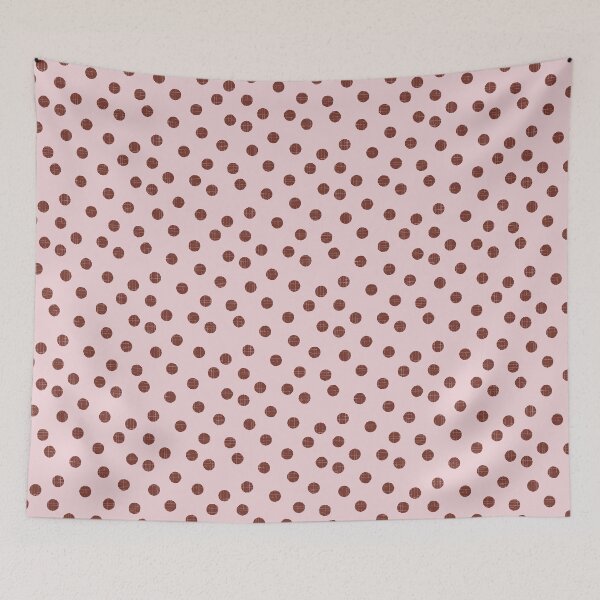 Item preview, Organic textured random pink and burgundy polka dots designed and sold by FrancesPoff.