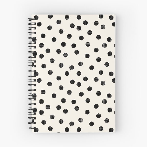 Item preview,  Organic textured random off white and charcoal polka dots designed and sold by FrancesPoff.