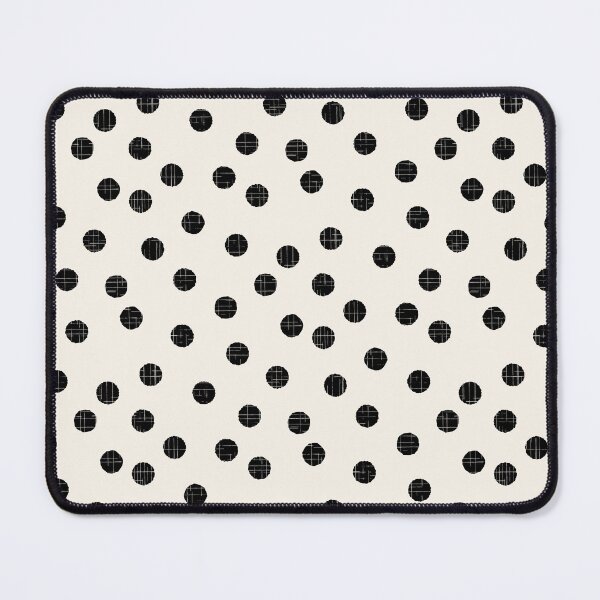 Item preview, Organic textured random off white and charcoal polka dots designed and sold by FrancesPoff.