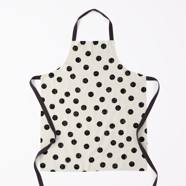 Item preview, Organic textured random off white and charcoal polka dots designed and sold by FrancesPoff.