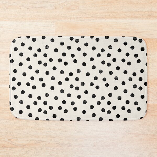 Item preview,  Organic textured random off white and charcoal polka dots designed and sold by FrancesPoff.