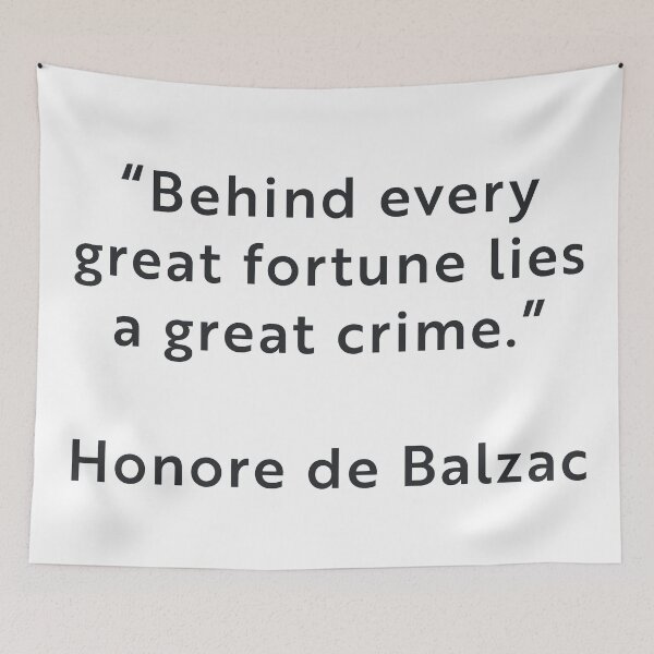 Item preview, Balzac Quote designed and sold by Texterns.