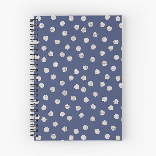 Item preview, Organic textured random french blue and off white polka dots designed and sold by FrancesPoff.