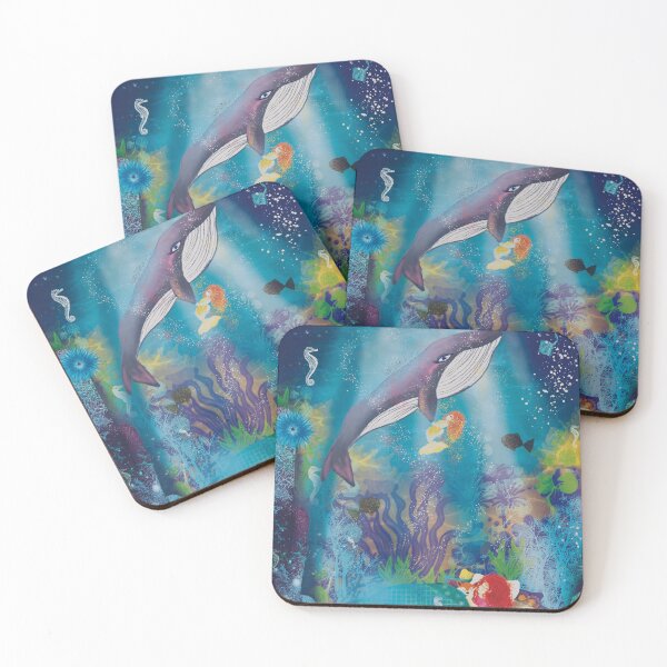Item preview, Mermaid and Whale Dreams designed and sold by BohemiWANDERS.