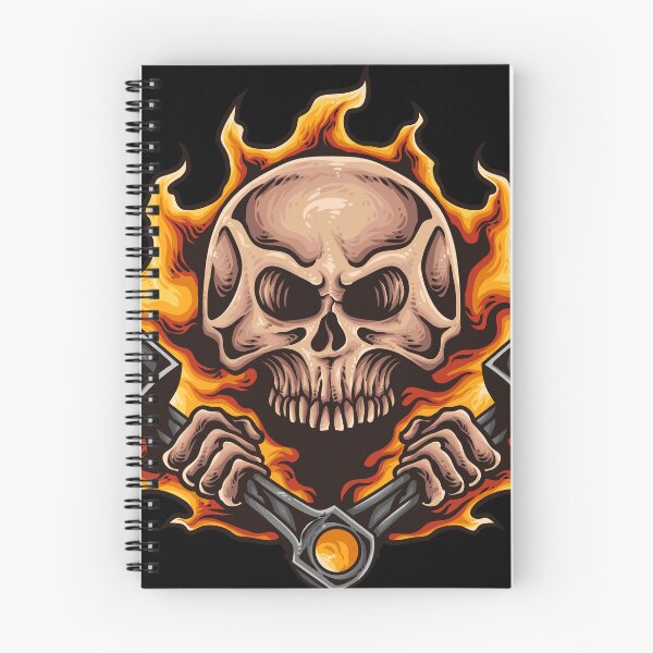 Item preview, Speed demon - Burning skull and pistons designed and sold by tandral999.