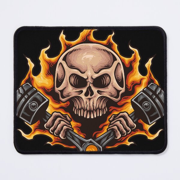 Item preview, Speed demon - Burning skull and pistons designed and sold by tandral999.