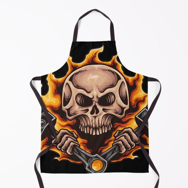 Item preview, Speed demon - Burning skull and pistons designed and sold by tandral999.